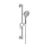 Gerber Plumbing - SteadyStyle Accented Round ADA Grab Bar/ Slide Bar Assembly with Octette 8 Function Hand Shower 1.75 gpm Chrome - Chrome