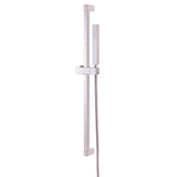 Gerber Plumbing - Versa Square 30'' Slide Bar Assembly w/ Single Function Rectangular Handshower 2.0gpm Chrome - Chrome