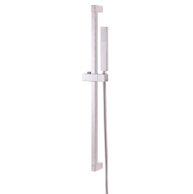 Gerber Plumbing - Versa Square 30'' Slide Bar Assembly w/ Single Function Rectangular Handshower 2.0gpm Chrome - Chrome
