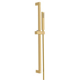 Gerber Plumbing - Versa Square 30'' Slide Bar Assembly w/ Single Function Rectangular Handshower 1.75gpm Brushed Bronze - Brushed Bronze