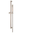 Gerber Plumbing - Versa Square 30'' Slide Bar Assembly w/ Single Function Rectangular Handshower 2.0gpm Brushed Nickel - Brushed Nickel