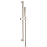 Gerber Plumbing - Versa Square 30'' Slide Bar Assembly w/ Single Function Rectangular Handshower 1.75gpm Brushed Nickel - Brushed Nickel