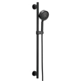 Gerber Plumbing - Versa 30'' Slide Bar Assembly w/ Parma 5 Function Handshower 1.75gpm Satin Black - Satin Black