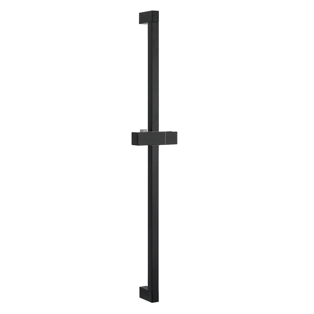 Gerber Plumbing - Square Versa 30'' Slide Bar Satin Black - Satin Black