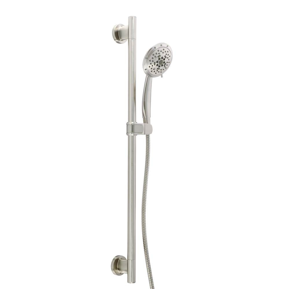 Gerber Plumbing - Versa 30'' Slide Bar Assembly w/ 5 Function Florin Handshower 2.0gpm Brushed Nickel - Brushed Nickel