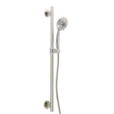 Gerber Plumbing - Versa 30'' Slide Bar Assembly w/ 5 Function Florin Handshower 2.0gpm Brushed Nickel - Brushed Nickel