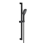 Gerber Plumbing - Versa Square 30'' Slide Bar Assembly W/ 3 Function Handshower 1.75gpm Satin Black - Satin Black