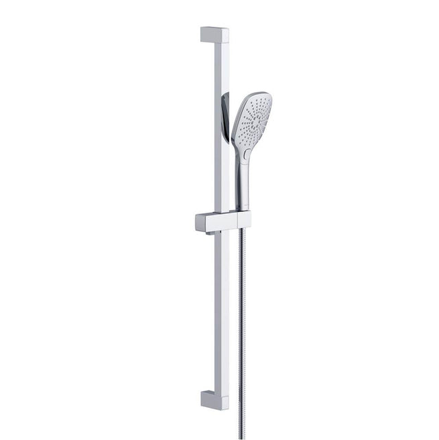 Gerber Plumbing - Versa Square 30'' Slide Bar Assembly W/ 3 Function Handshower 1.75gpm Chrome - Chrome