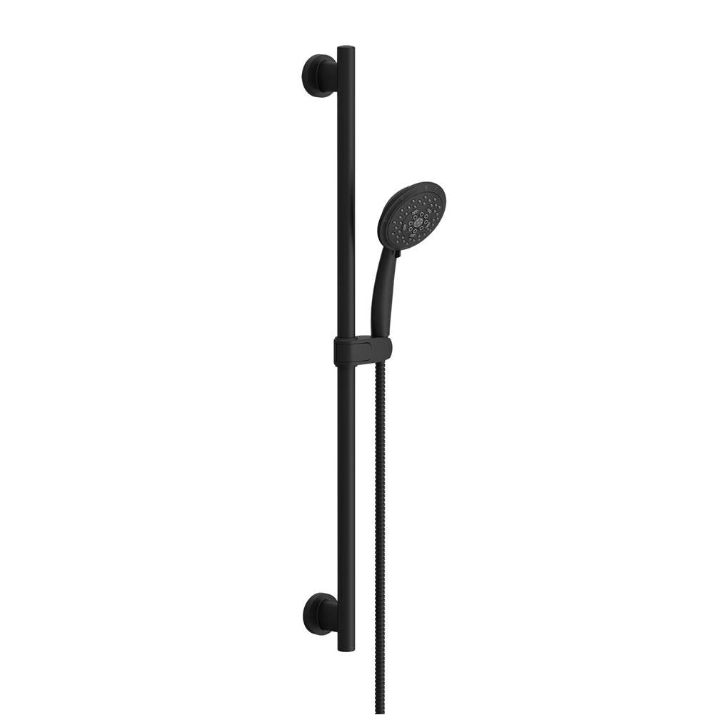 Gerber Plumbing - Versa 30'' Slide Bar Assembly w/ Florin Handshower 1.75gpm Satin Black - Satin Black