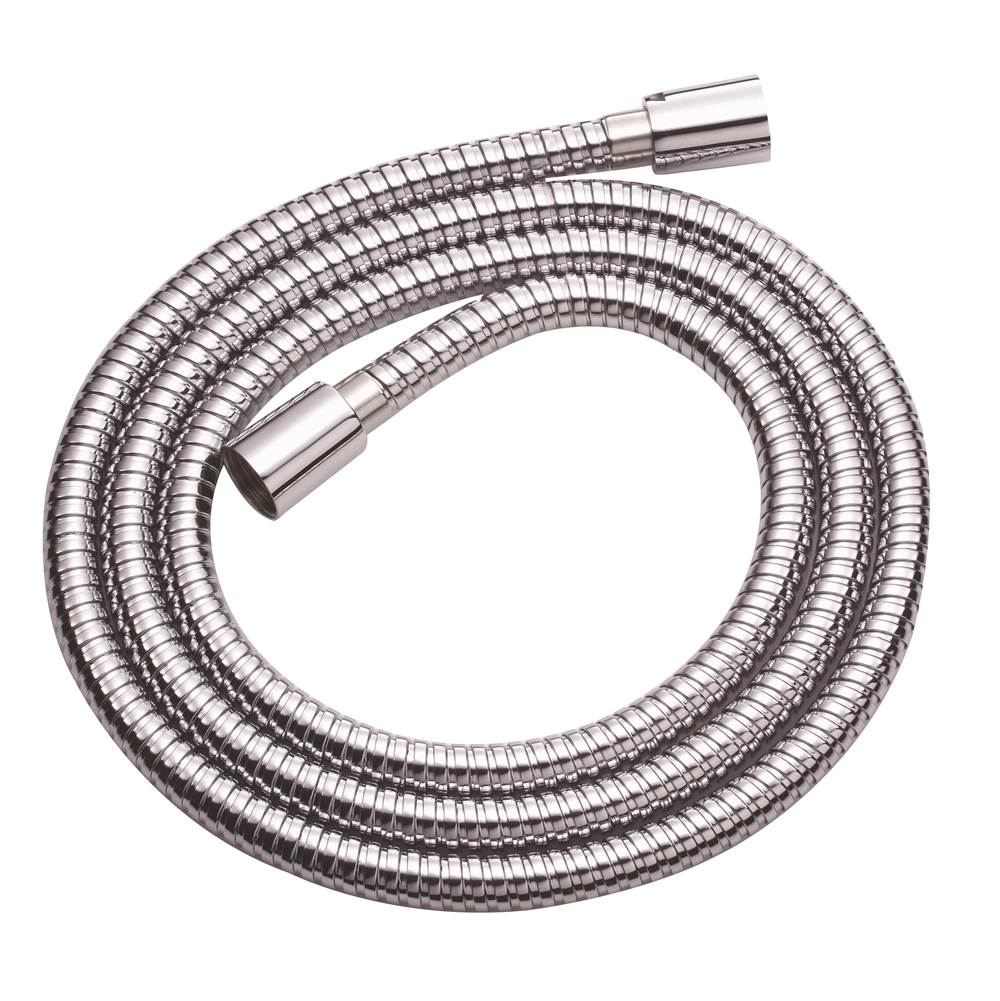 Gerber Plumbing - 72'' All Metal Interlock Shower Hose w/ Brass Conicals Chrome - Chrome