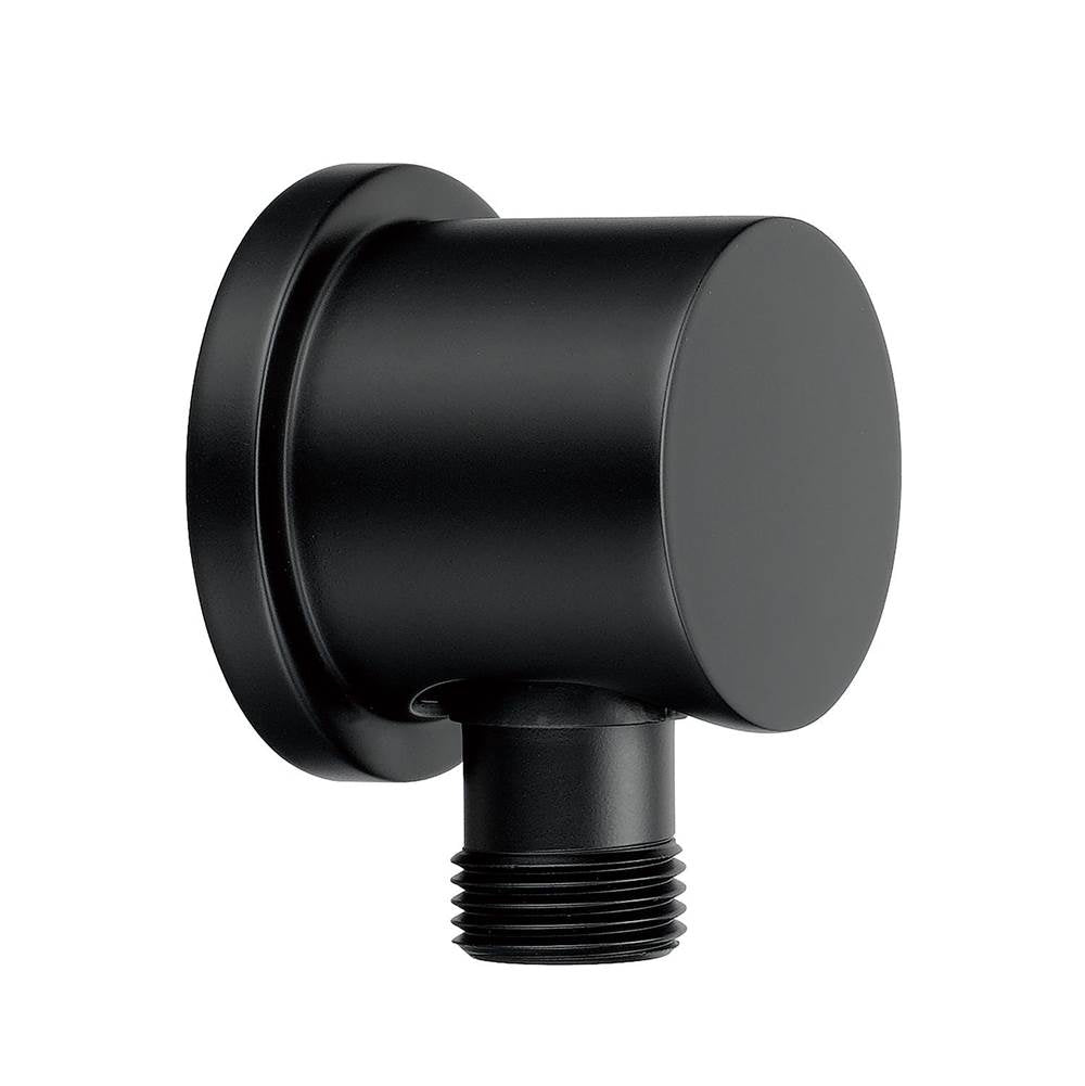 Gerber Plumbing - Round Supply Elbow Satin Black - Satin Black