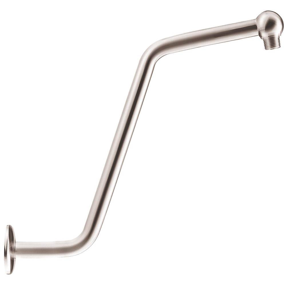 Gerber Plumbing - 13'' S Shaped Showerarm w/ Escutcheon Brushed Nickel - Brushed Nickel