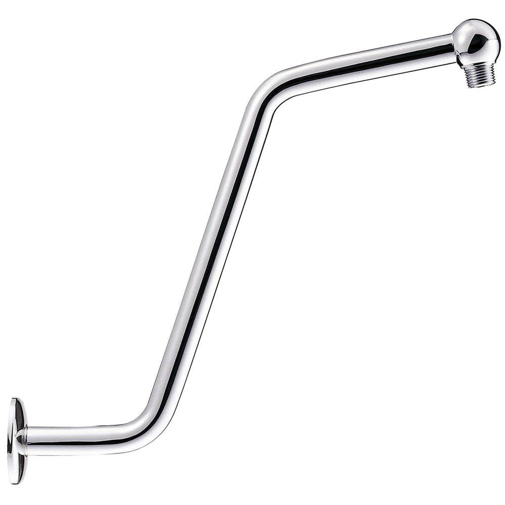 Gerber Plumbing - 13'' S Shaped Showerarm w/ Escutcheon Chrome - Chrome