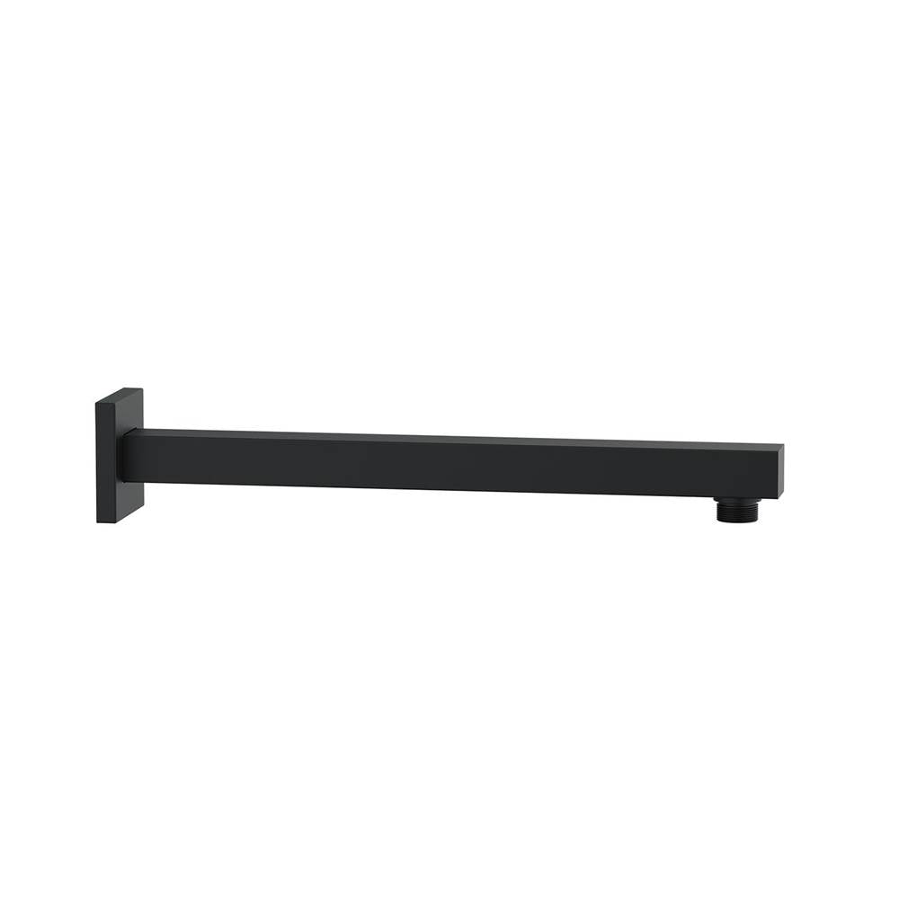 Gerber Plumbing - Mid-Town 12.5'' Showerarm w/ Escutcheon Satin Black - Satin Black