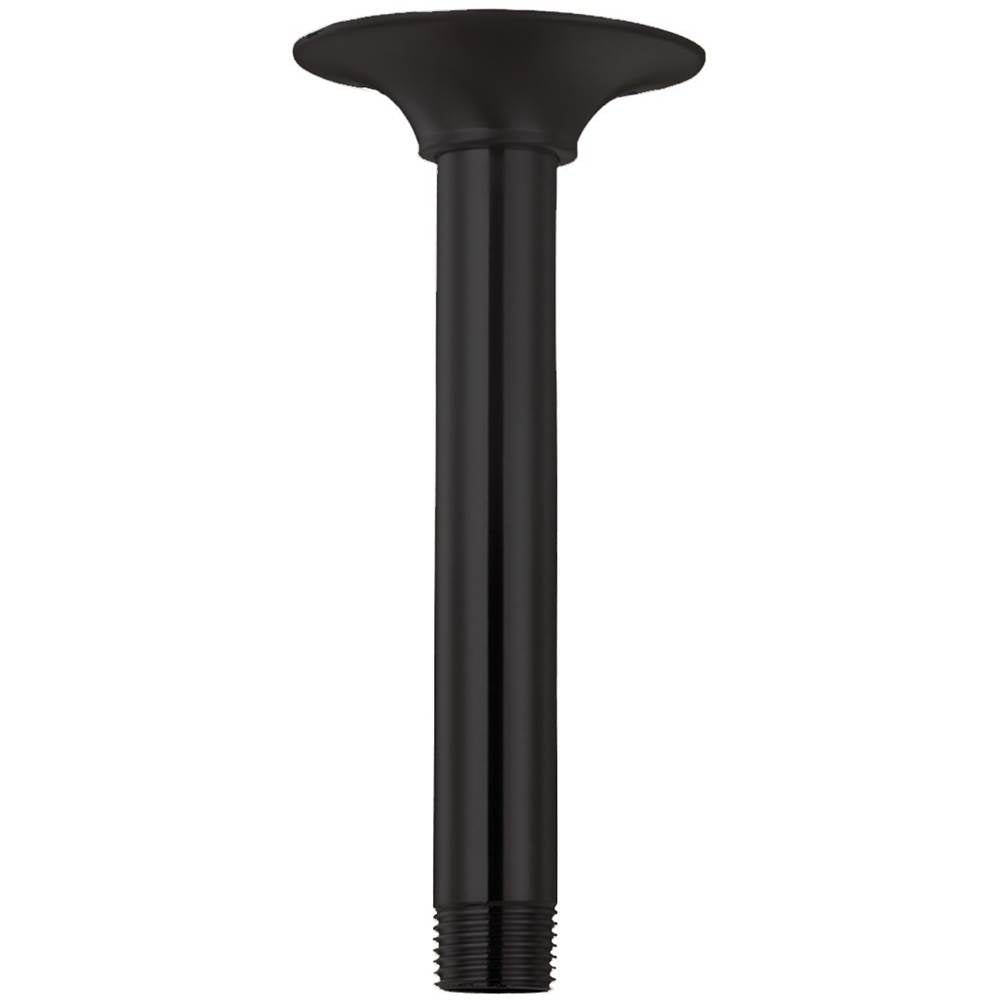 Gerber Plumbing - 10'' Ceiling Mount Showerarm w/ Escutcheon Satin Black - Satin Black