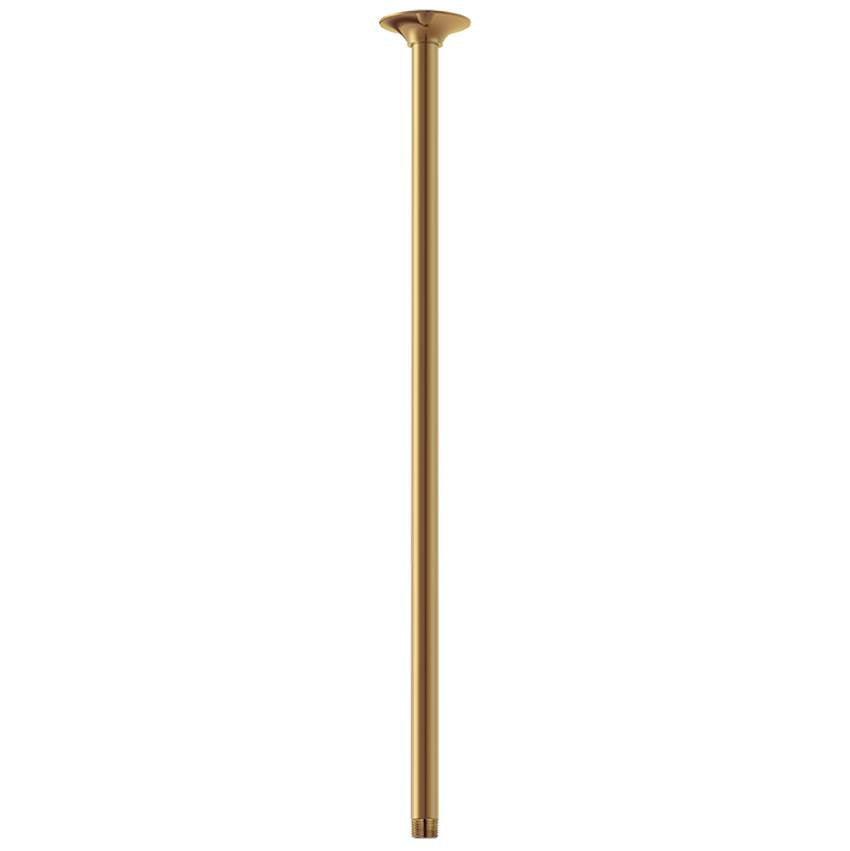Gerber Plumbing - 24'' Ceiling Mount Showerarm w/ Escutcheon Brushed Bronze - Brushed Bronze