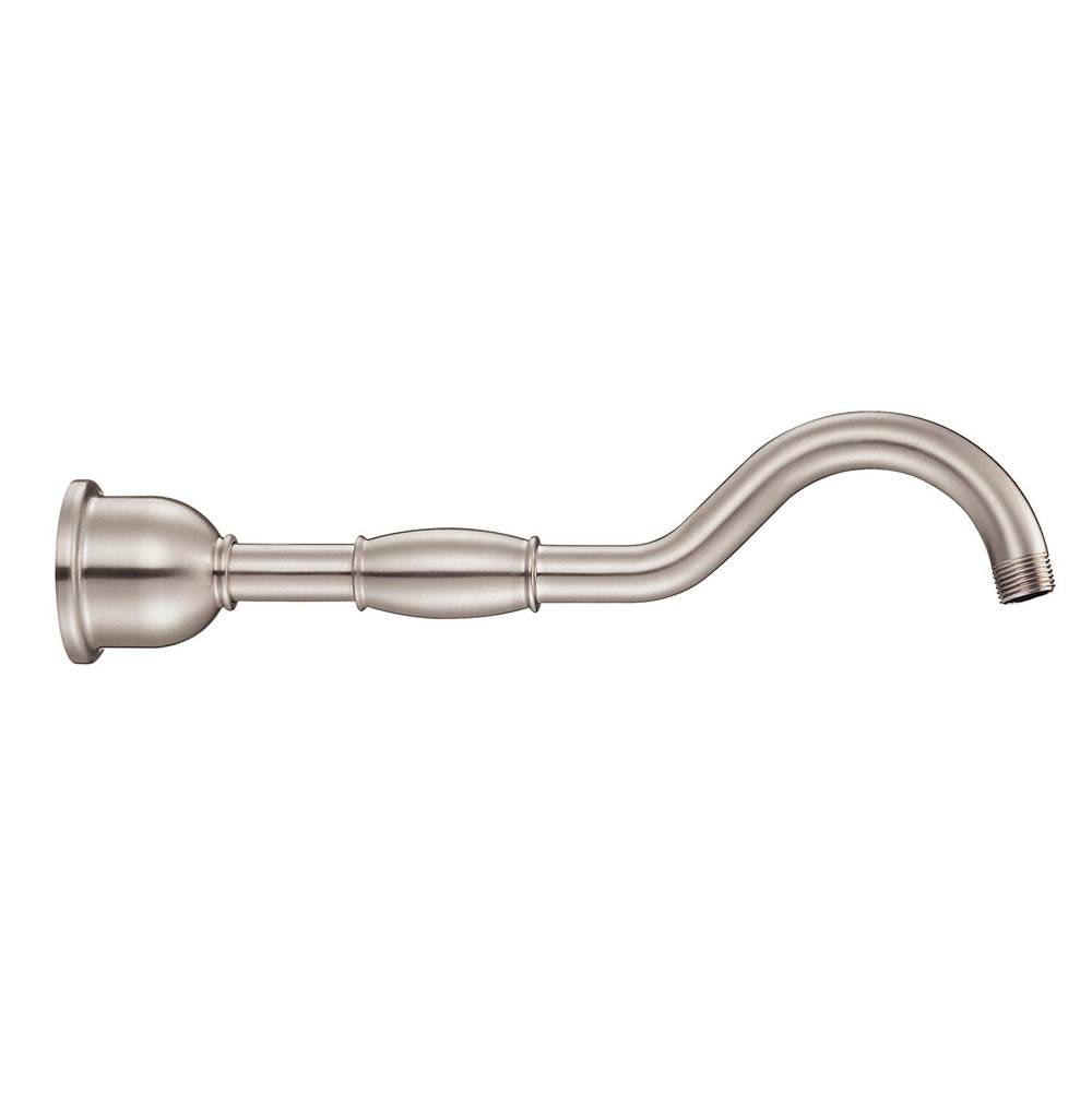 Gerber Plumbing - 12'' Showerarm w/ Escutcheon Brushed Nickel - Brushed Nickel