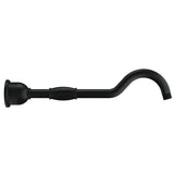 Gerber Plumbing - 12'' Showerarm w/ Escutcheon Satin Black - Satin Black