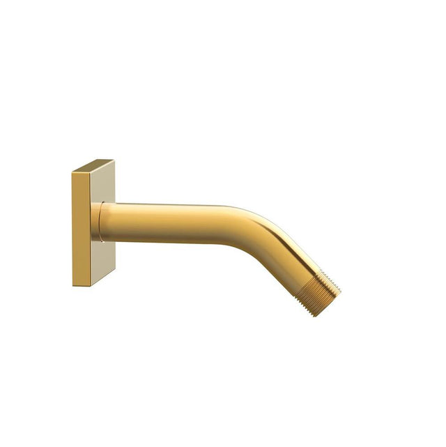 Gerber Plumbing - 6'' Showerarm w/ Square Escutcheon Brushed Bronze - Brushed Bronze