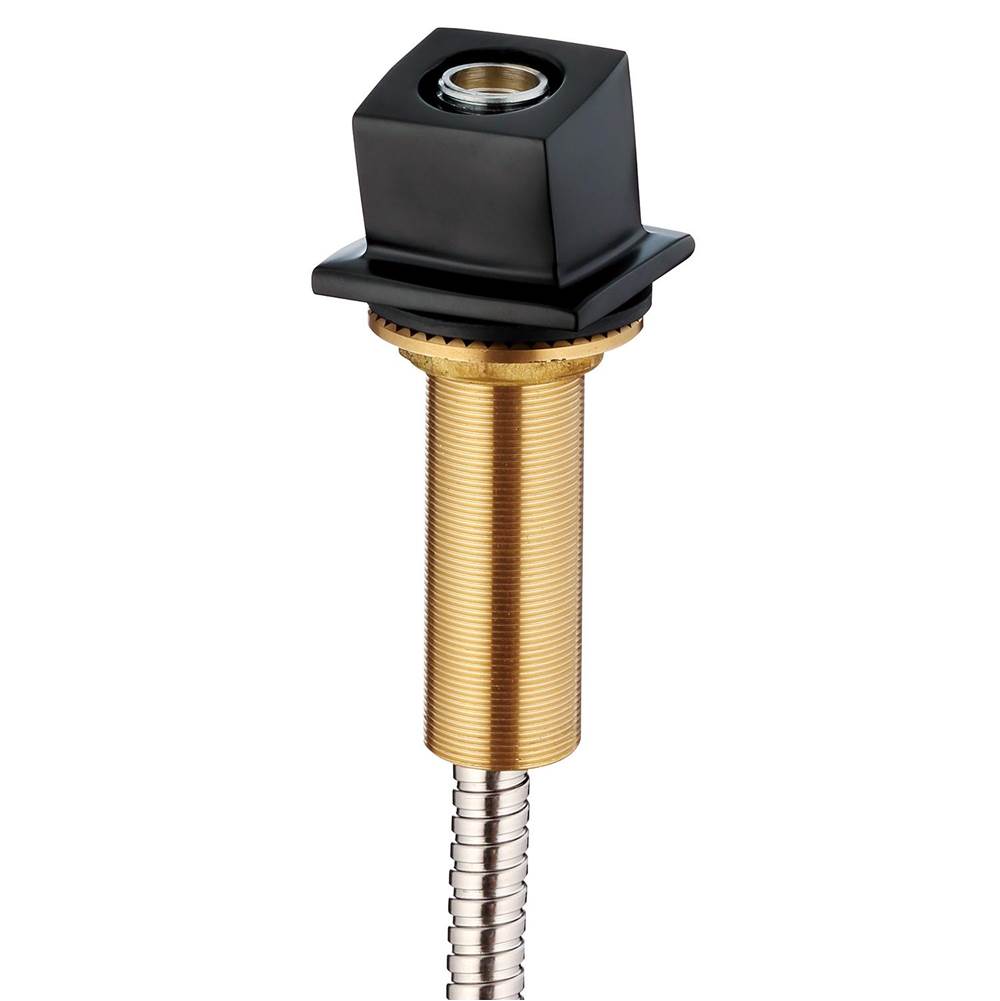 Gerber Plumbing - Square Roman Tub Handshower Rough-In Satin Black - Satin Black