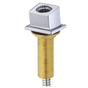 Gerber Plumbing - Square Roman Tub Handshower Rough-In Chrome - Chrome