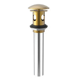 Gerber Plumbing - 1 1/4'' Drain with Overflow with Cover & Grid Strainer Brushed Bronze - Brushed Bronze