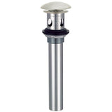 Gerber Plumbing - 1 1/4'' Drain with Overflow with Cover & Grid Strainer Brushed Nickel - Brushed Nickel