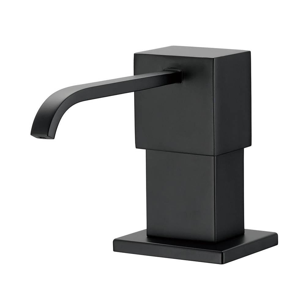 Gerber Plumbing - Sirius Deck Mount Soap & Lotion Dispenser Satin Black - Satin Black