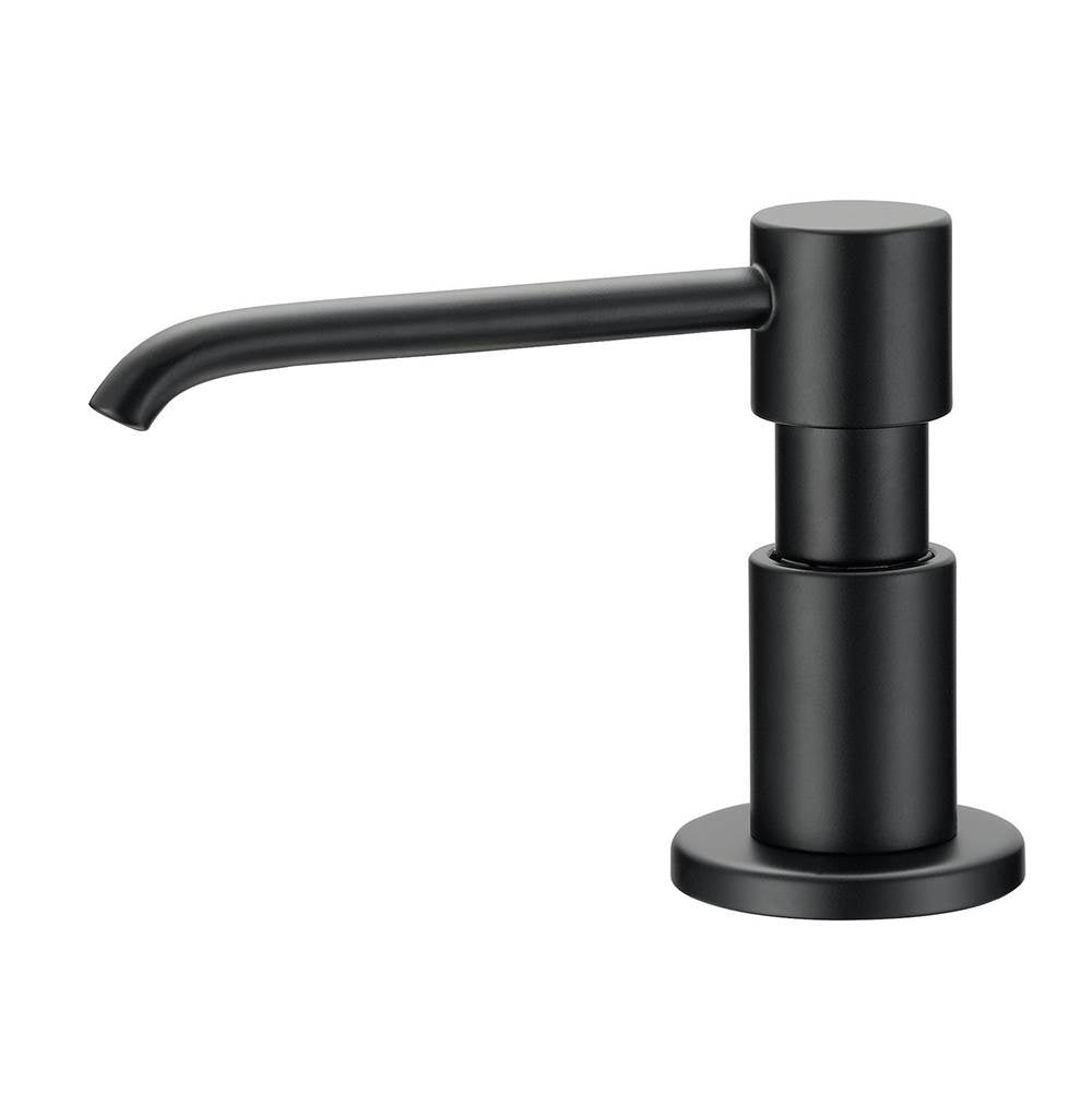 Gerber Plumbing - Parma Deck Mount Soap & Lotion Dispenser- Satin Black - Satin Black