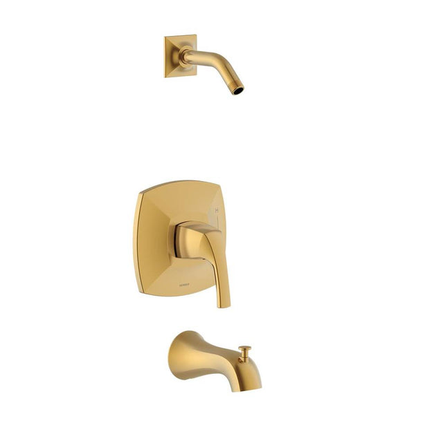 Gerber Plumbing - Vaughn 1H Tub & Shower Trim Kit & Treysta Cartridge Less Showerhead Brushed Bronze - Brushed Bronze