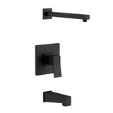 Gerber Plumbing - Avian 1H Tub & Shower Trim Kit & Treysta Cartridge Less Showerhead Satin Black - Satin Black