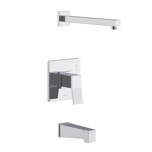 Gerber Plumbing - Avian 1H Tub & Shower Trim Kit & Treysta Cartridge Less Showerhead Chrome - Chrome
