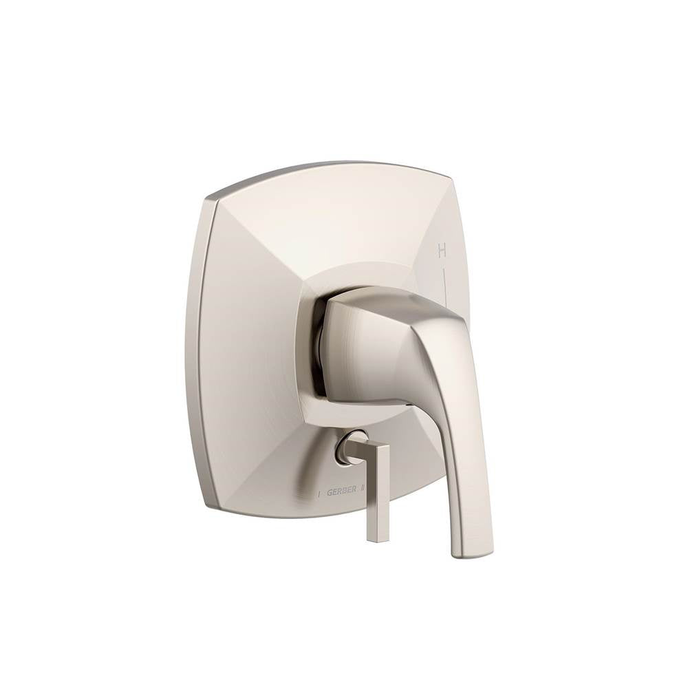 Gerber Plumbing - Vaughn 1H Valve Only Trim Kit & Treysta Cartridge with Diverter on Valve Brushed Nickel - Brushed Nickel