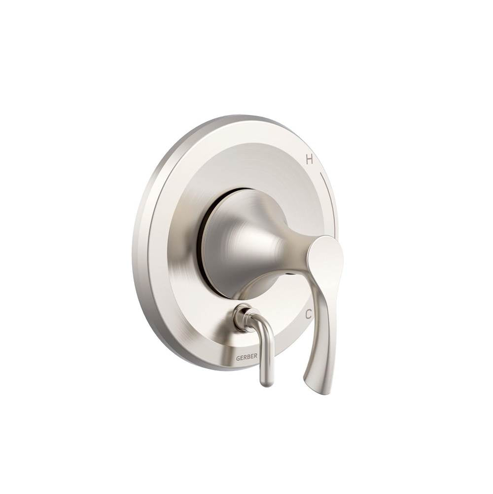 Gerber Plumbing - Antioch 1H Valve Only Trim Kit & Treysta Cartridge with Diverter on Valve Brushed Nickel - Brushed Nickel