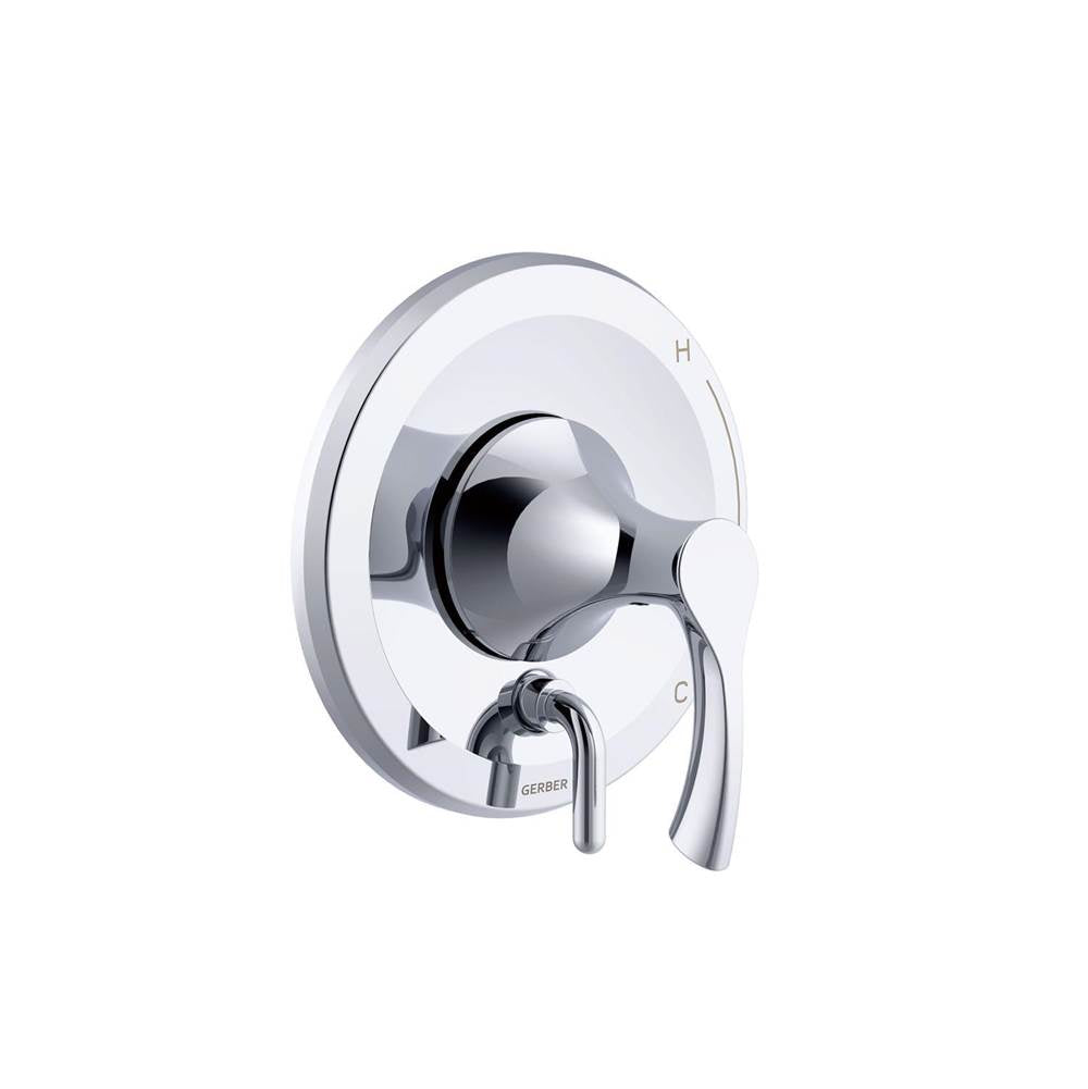 Gerber Plumbing - Antioch 1H Valve Only Trim Kit & Treysta Cartridge with Diverter on Valve Chrome - Chrome