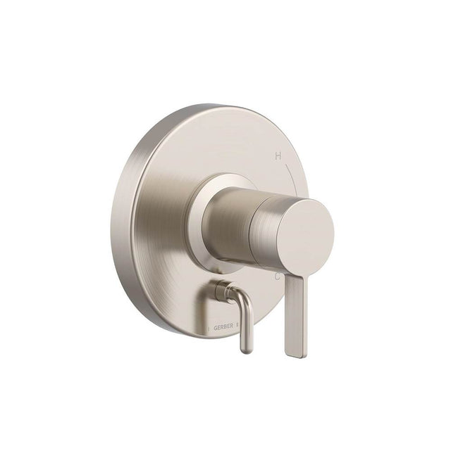 Gerber Plumbing - Amalfi 1H Valve Only Trim Kit & Treysta Cartridge with Diverter on Valve Brushed Nickel - Brushed Nickel