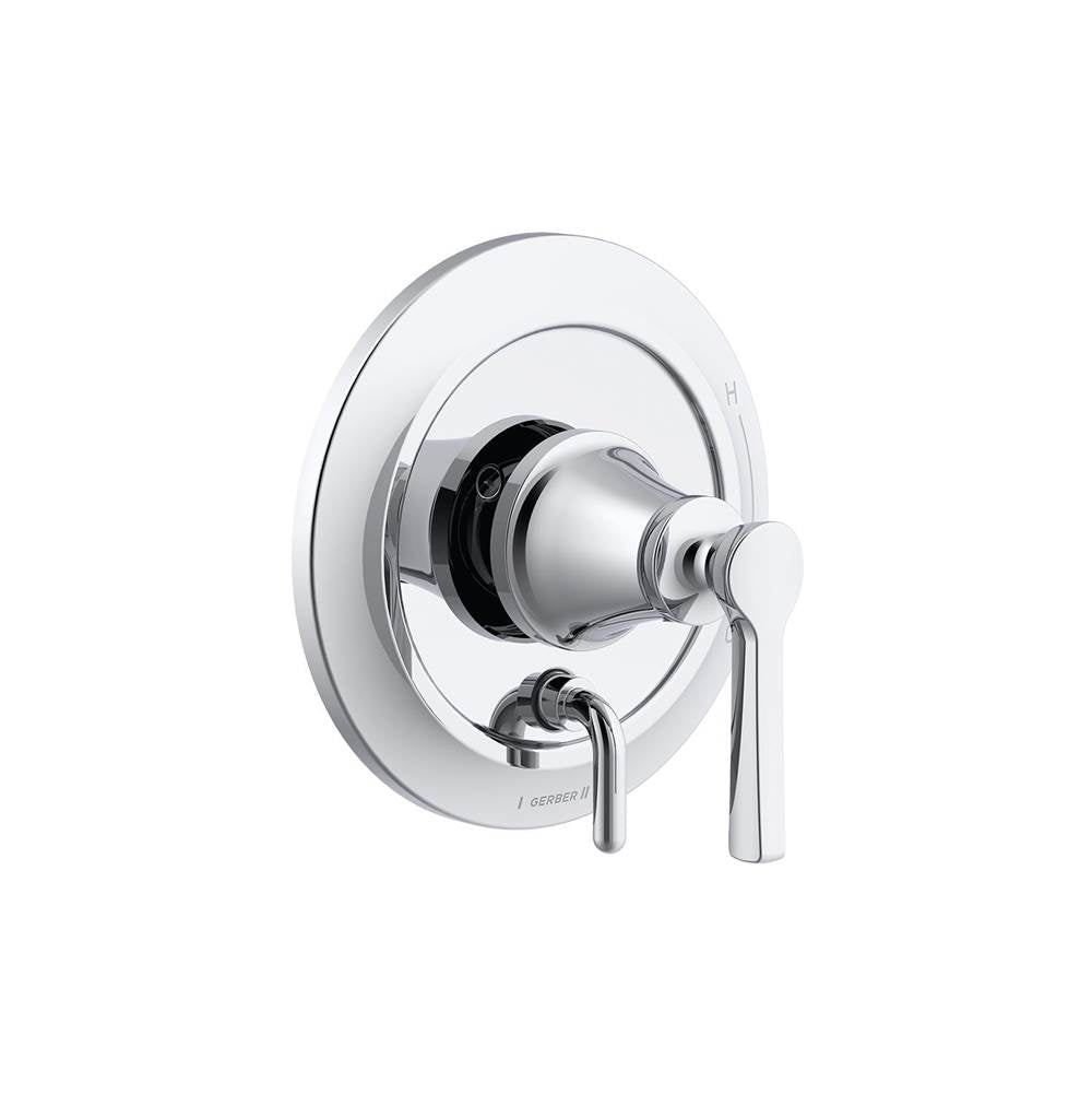 Gerber Plumbing - Northerly 1H Pressure Balance Trim Kit & Treysta Cartridge for Valve Only w/ Diverter on Valve Chrome - Chrome