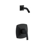 Gerber Plumbing - Vaughn 1H Shower Only Trim Kit & Treysta Cartridge Less Showerhead Satin Black - Satin Black