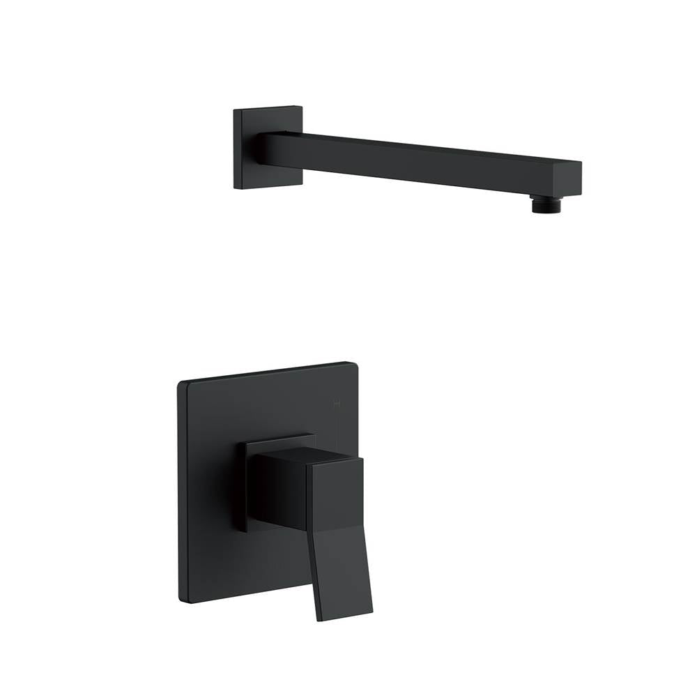 Gerber Plumbing - Avian 1H Shower Only Trim Kit & Treysta Cartridge Less Showerhead Satin Black - Satin Black
