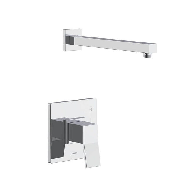 Gerber Plumbing - Avian 1H Shower Only Trim Kit & Treysta Cartridge Less Showerhead Chrome - Chrome
