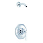 Gerber Plumbing - Draper 1H Shower Only Trim Kit & Treysta Cartridge Less Showerhead Chrome - Chrome