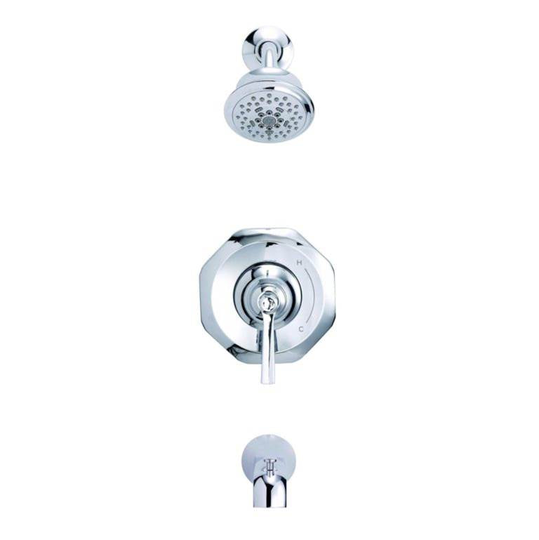 Gerber Plumbing - Draper 1H Tub & Shower Trim Kit & Treysta Cartridge 1.75gpm Chrome - Chrome