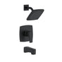 Gerber Plumbing - Tribune 1H Tub & Shower Trim Kit & Treysta Cartridge 1.75gpm Satin Black - Satin Black