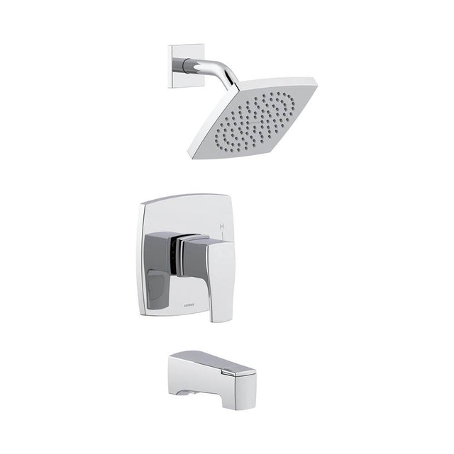 Gerber Plumbing - Tribune 1H Tub & Shower Trim Kit & Treysta Cartridge 1.75gpm Chrome - Chrome