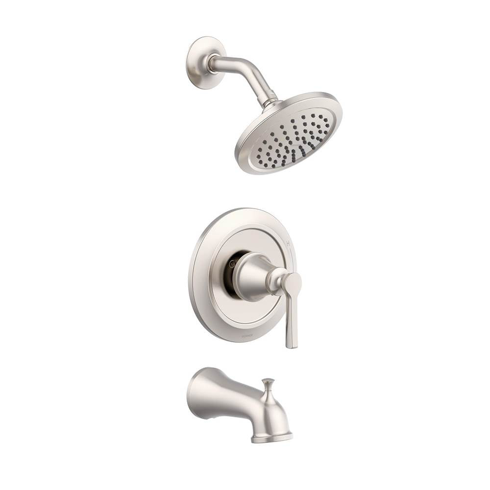 Gerber Plumbing - Northerly 1H Tub & Shower Trim Kit & Treysta Cartridge 1.75gpm Brushed Nickel - Brushed Nickel