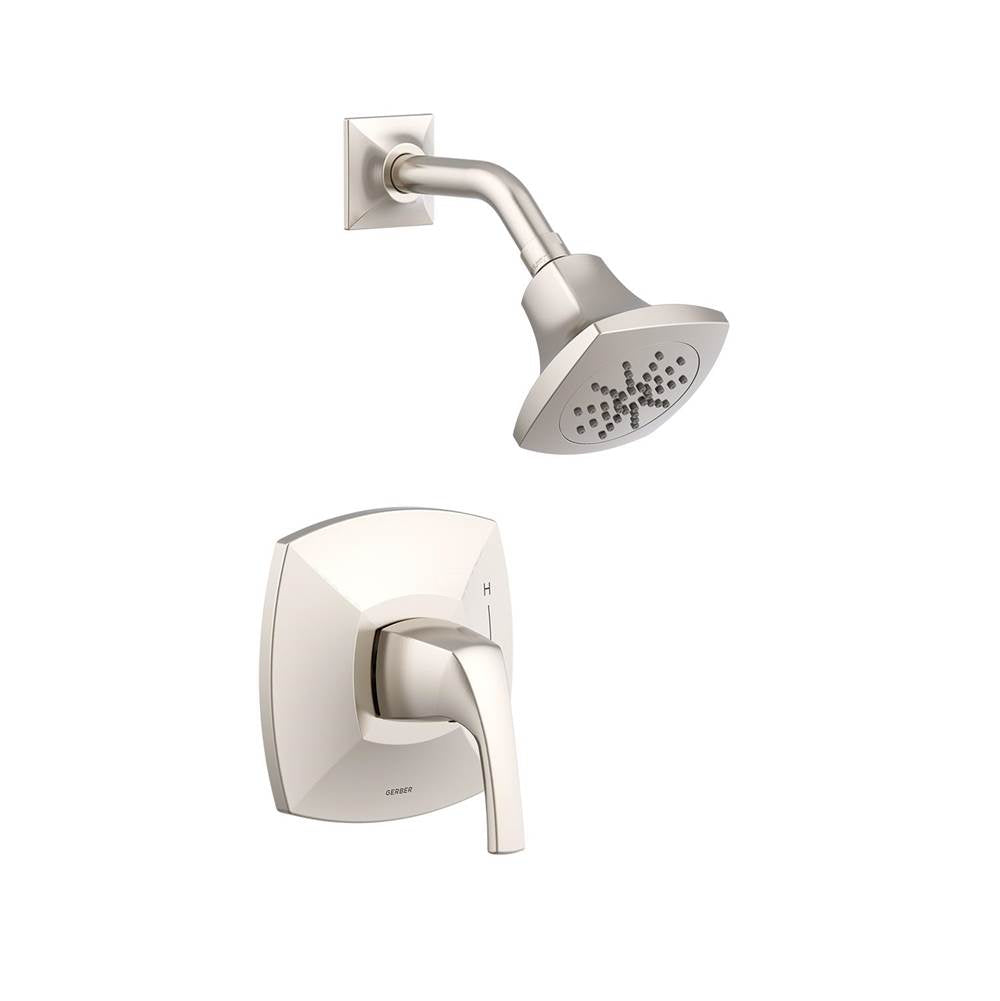 Gerber Plumbing - Vaughn 1H Shower Only Trim Kit & Treysta Cartridge 1.75gpm Brushed Nickel - Brushed Nickel