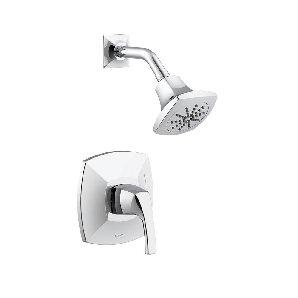 Gerber Plumbing - Vaughn 1H Shower Only Trim Kit & Treysta Cartridge 2.0gpm Chrome - Chrome