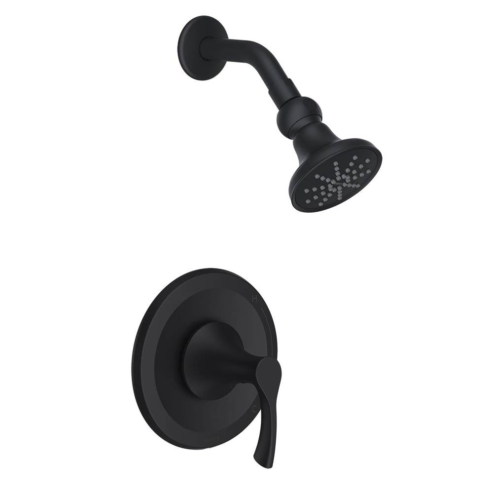 Gerber Plumbing - Antioch 1H Shower Only Trim Kit & Treysta Cartridge 1.75gpm Satin Black - Satin Black