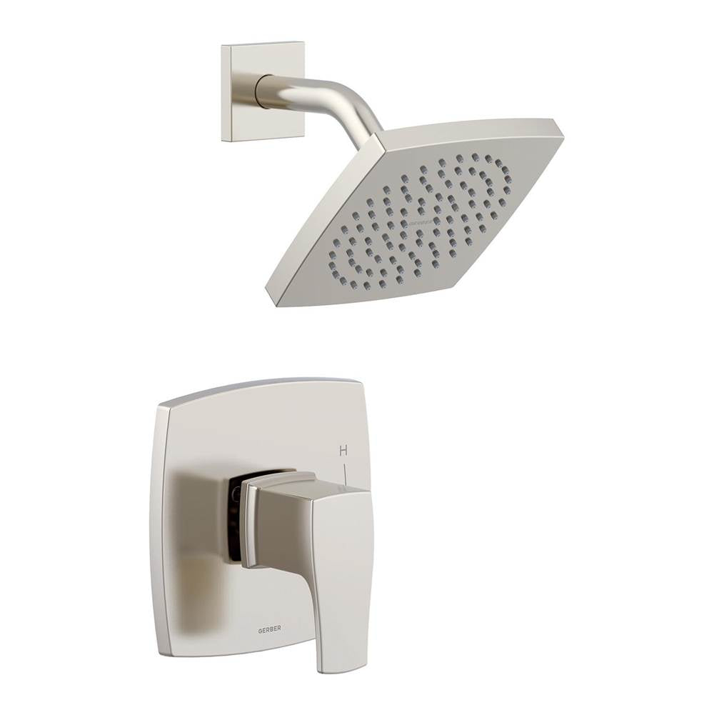 Gerber Plumbing - Tribune 1H Shower Only Trim Kit & Treysta Cartridge 1.75gpm Brushed Nickel - Brushed Nickel