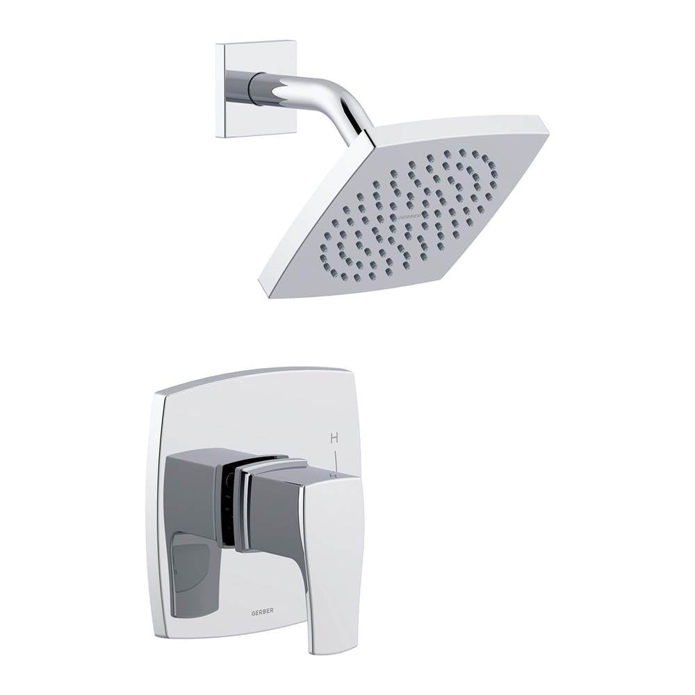 Gerber Plumbing - Tribune 1H Shower Only Trim Kit & Treysta Cartridge 1.75gpm Chrome - Chrome